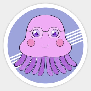 An adorable squid Sticker